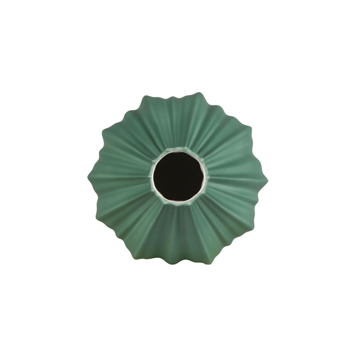 VASE Bahar, Biskuit-Porzellan, grün, 18 cm - Grün, Keramik (18cm) - Goebel