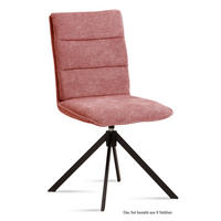 ESSZIMMERSTUHL drehbar (8er-Set) Dekava 47x92x60 Schwarz/Rosewood - Dunkelrosa/Schwarz, Kunststoff (60/92/47cm) - 58aufmkessel