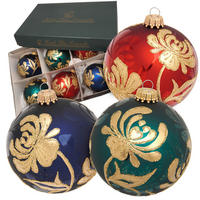 CHRISTBAUMKUGELN Designer Kirschblüte Mehrfarbig 8cm (Glas / 6 Stk.) - Multicolor, Glas (8/8/8cm)