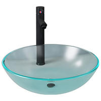WASCHBECKEN mit Waschtischarmatur Lavigne 42/42/13 cm - Hellgrau, Keramik (42/13/42cm) - Nettlife