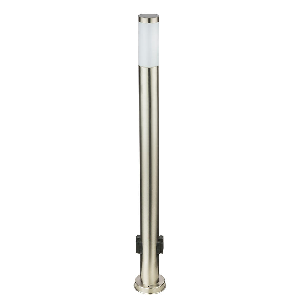 LED WEGELEUCHTE Edelstahl Silber - Silberfarben, Metall (7.6/7.6/110cm)