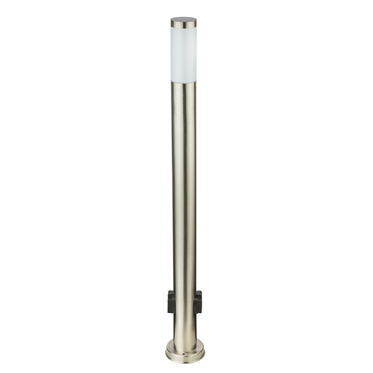 LED STEHLEUCHTE Silber opal - Silberfarben, Metall (13.1/13.1/110cm) - Globo Lighting