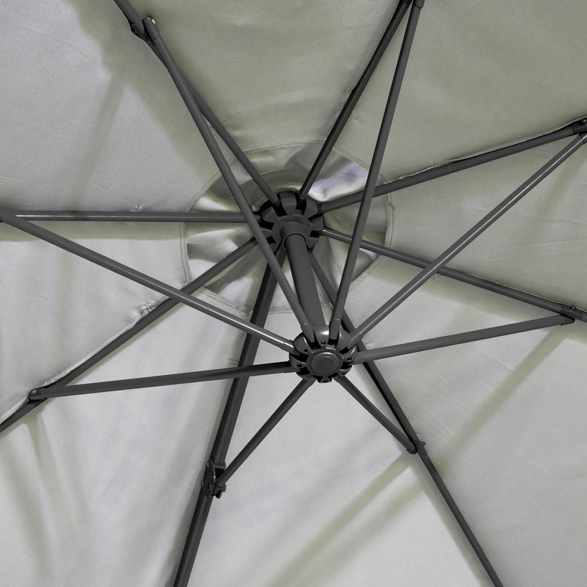 AMPELSCHIRM Hellgrau - Hellgrau, Textil (290/290cm) - SVITA