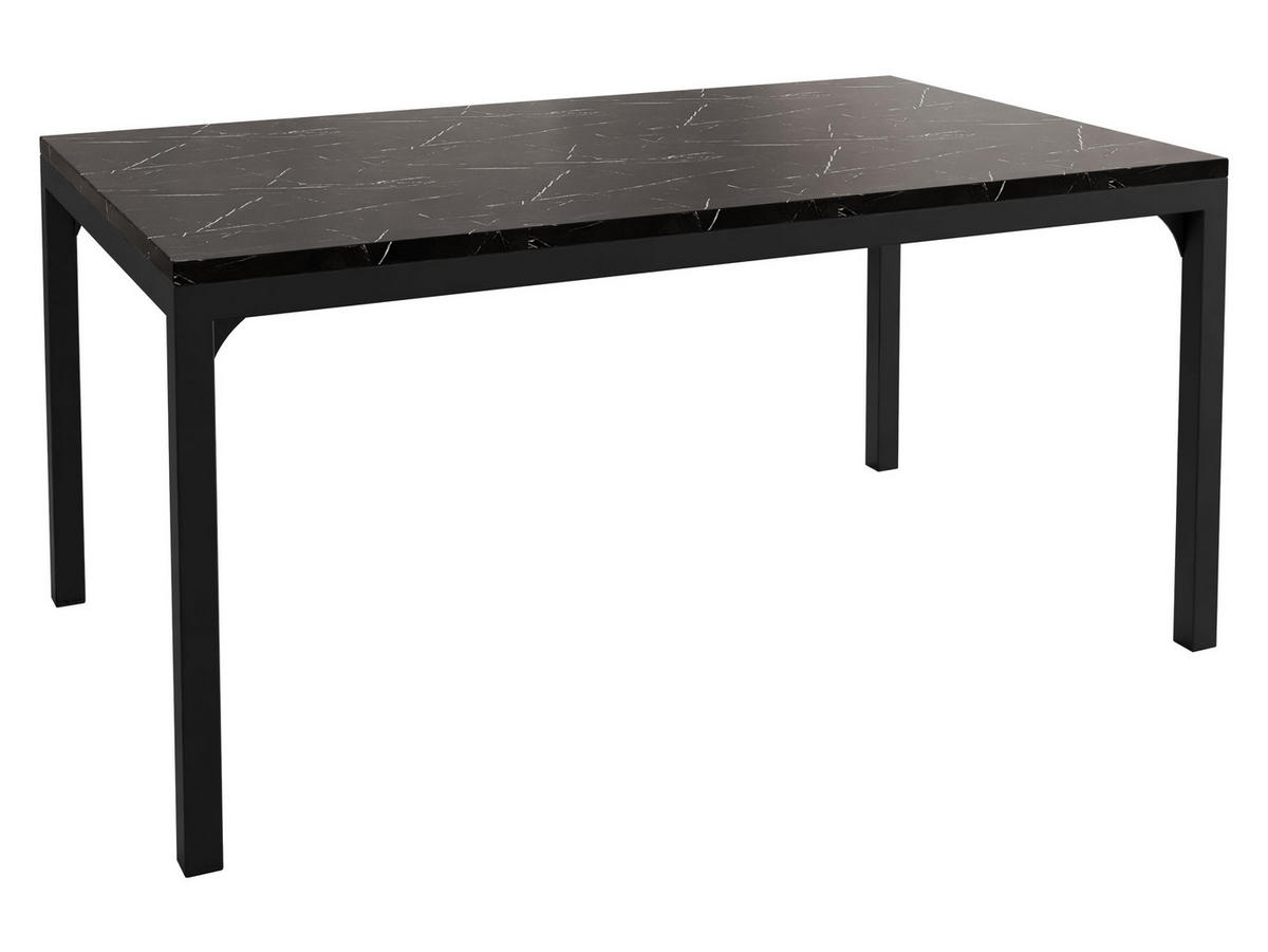 COUCHTISCH Mocca 1 - Schwarz, Holzwerkstoff/Metall (60/100/50cm) - MIRJAN24