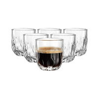 ESPRESSOGLÄSER (3) Gocce transparent 60 ml 6er Set - Transparent, Glas (0.06L) - Leonardo Living