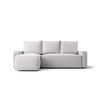 ECKSOFA mit Schlaffunktion SAVIO Curio 80 Links - Hellgrau, Textil (232/140cm) - Bedante
