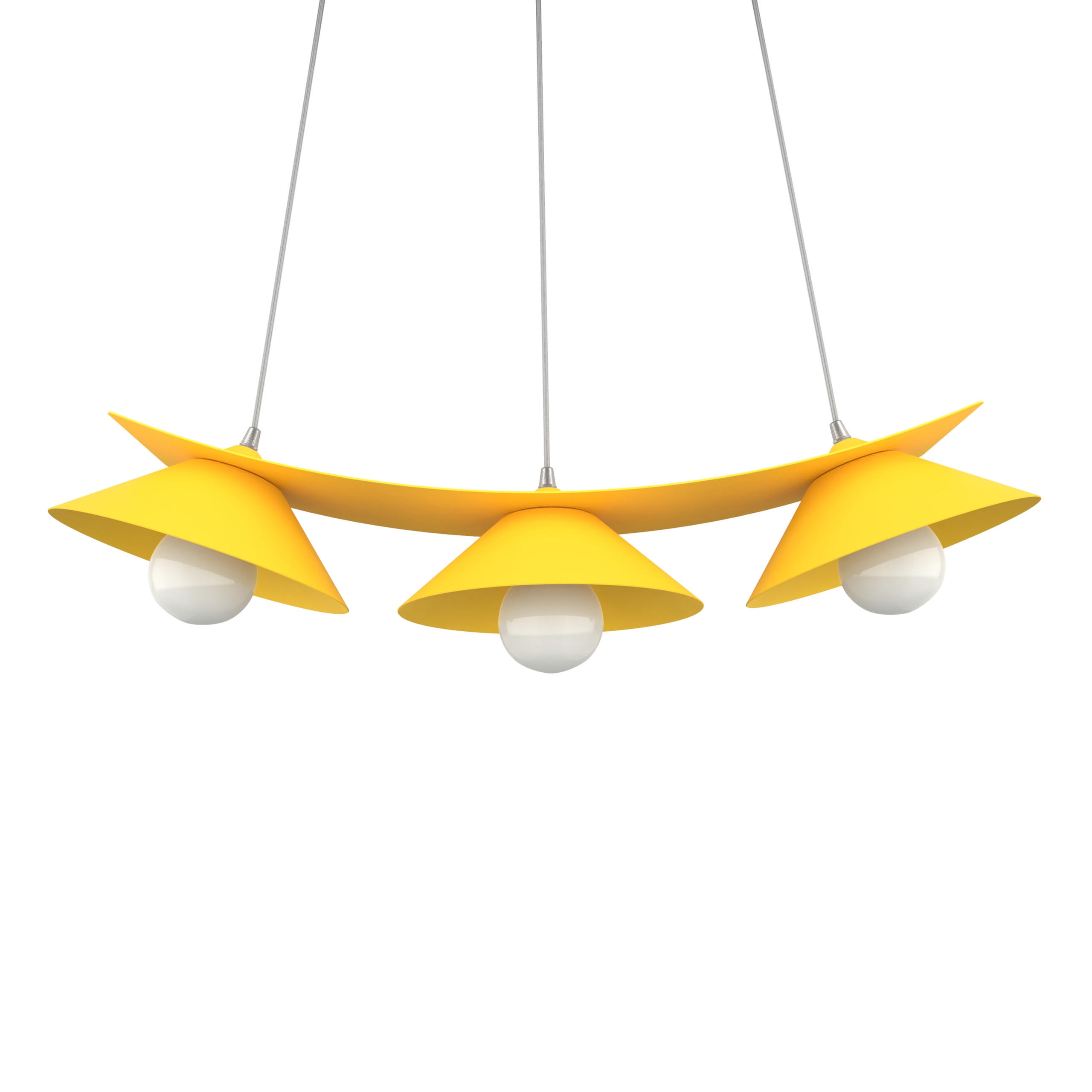 HÄNGELEUCHTE - Gelb, Metall (70/25/120cm) - Lumicom