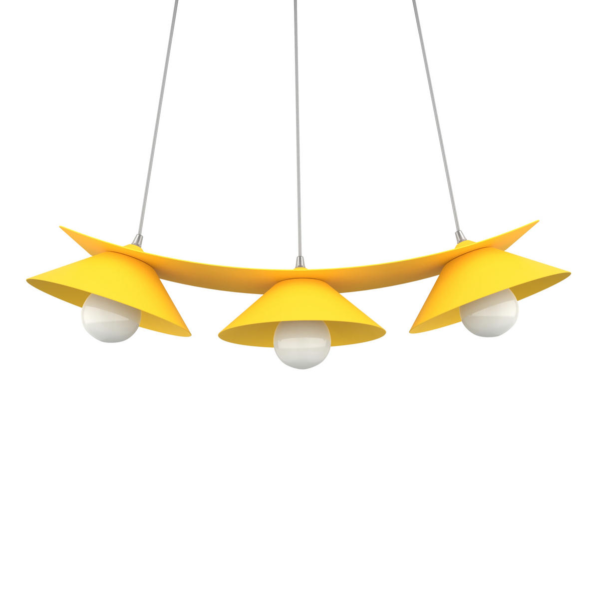 HÄNGELEUCHTE - Gelb, Metall (70/25/120cm) - Lumicom