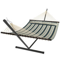 HÄNGEMATTE mit Gestell DE-13691 mit abnehmbarem Kissen Grün - Grün, Metall (94/115/353cm) - ComfortXL