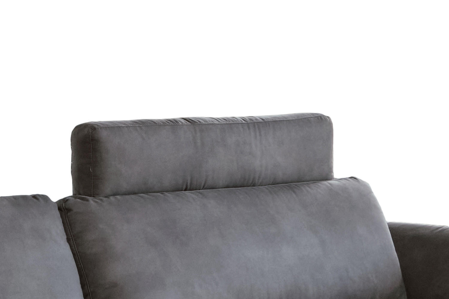 KOPFSTÜTZE MALTA Grau Webstoff - Grau, Textil (100/23/15cm) - KAWOLA