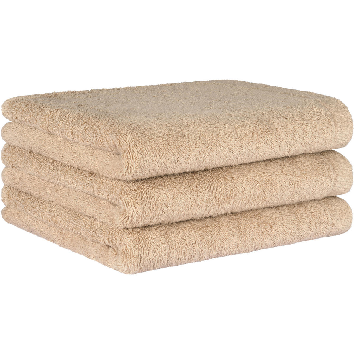 HANDTÜCHER LIFESTYLE UNI 7007 CAMEL - 342 - Beige, Textil (30/30cm) - Cawö