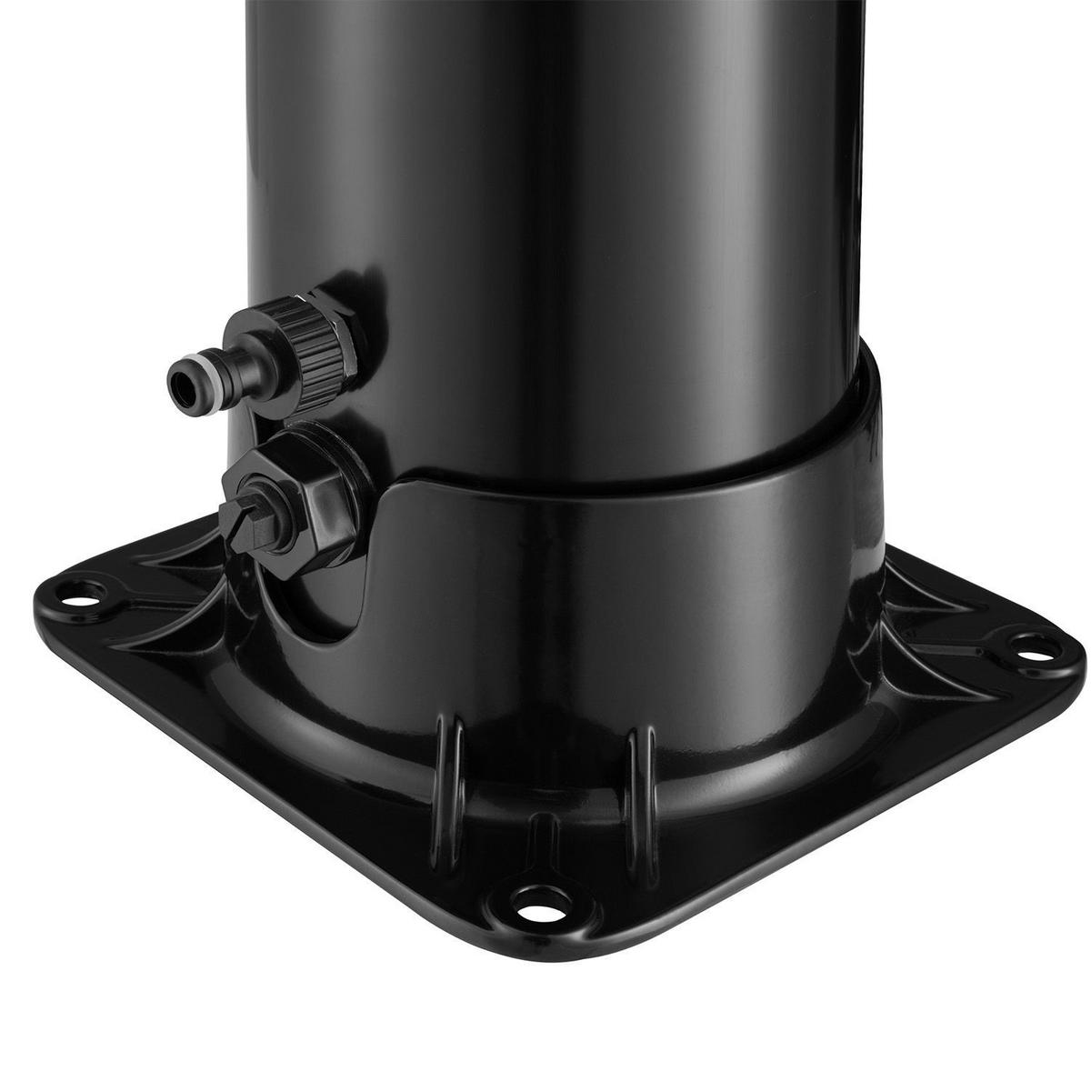 SOLARDUSCHE Victoria 35 Liter - Schwarz, Kunststoff (19.5/217/217cm) - Juskys