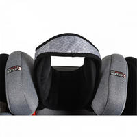KINDERAUTOSITZZUBEHÖR Kindersitz-Kopfstütze Shelter grau Polyester, waschbar, Kopfgurt, Auto, leicht zu reinigen, für unterwegs - Grau, Kunststoff (14/3/38cm) - Cangaroo
