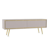 TV-SCHRANK Torina Kaschmir, mit goldenen Beinen - Kaschmir/Goldfarben, Holzwerkstoff/Metall (150/50/40cm) - Bettso