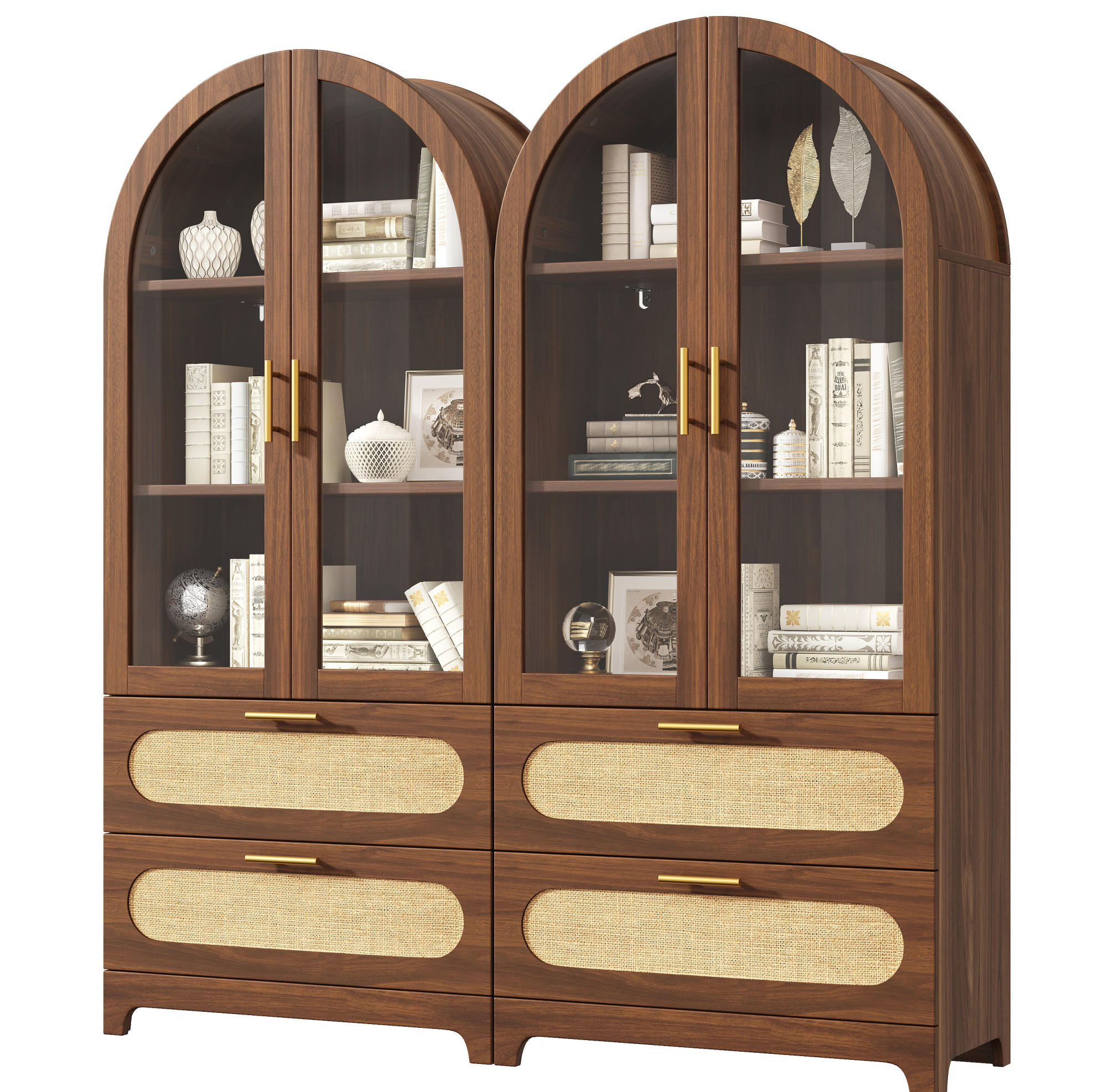 Meubliv Vitrine Braun 40x175x160 cm