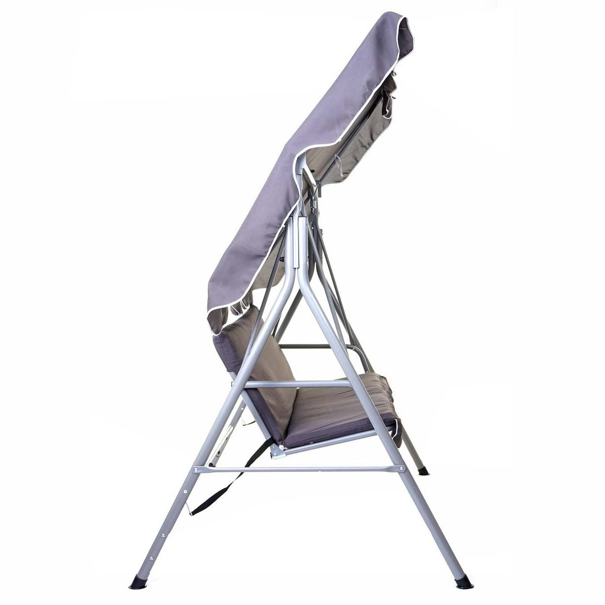 HOLLYWOODSCHAUKEL Grau - Grau, Metall (185/197/113cm) - MCW