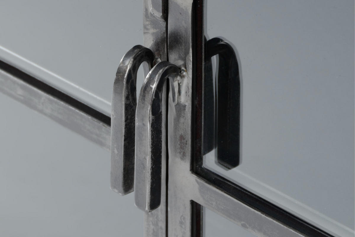 HIGHBOARD ARLES Schwarz Metall - Schwarz, Metall (90/190/40cm) - KAWOLA