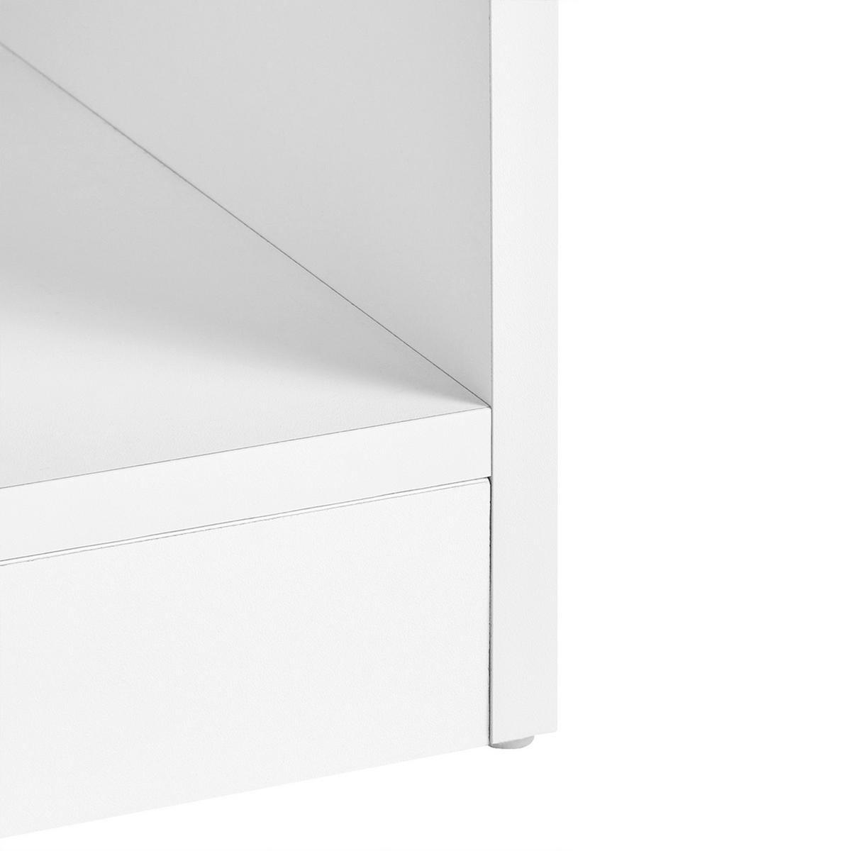 DULAP DE PANTOFI alb Lajamanu - alb, compozit lemnos (80/180/30cm) - Beliani