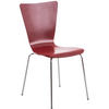 BESUCHERSTUHL Holz Rot - Rot, Holz/Metall (43/84/50cm) - CLP