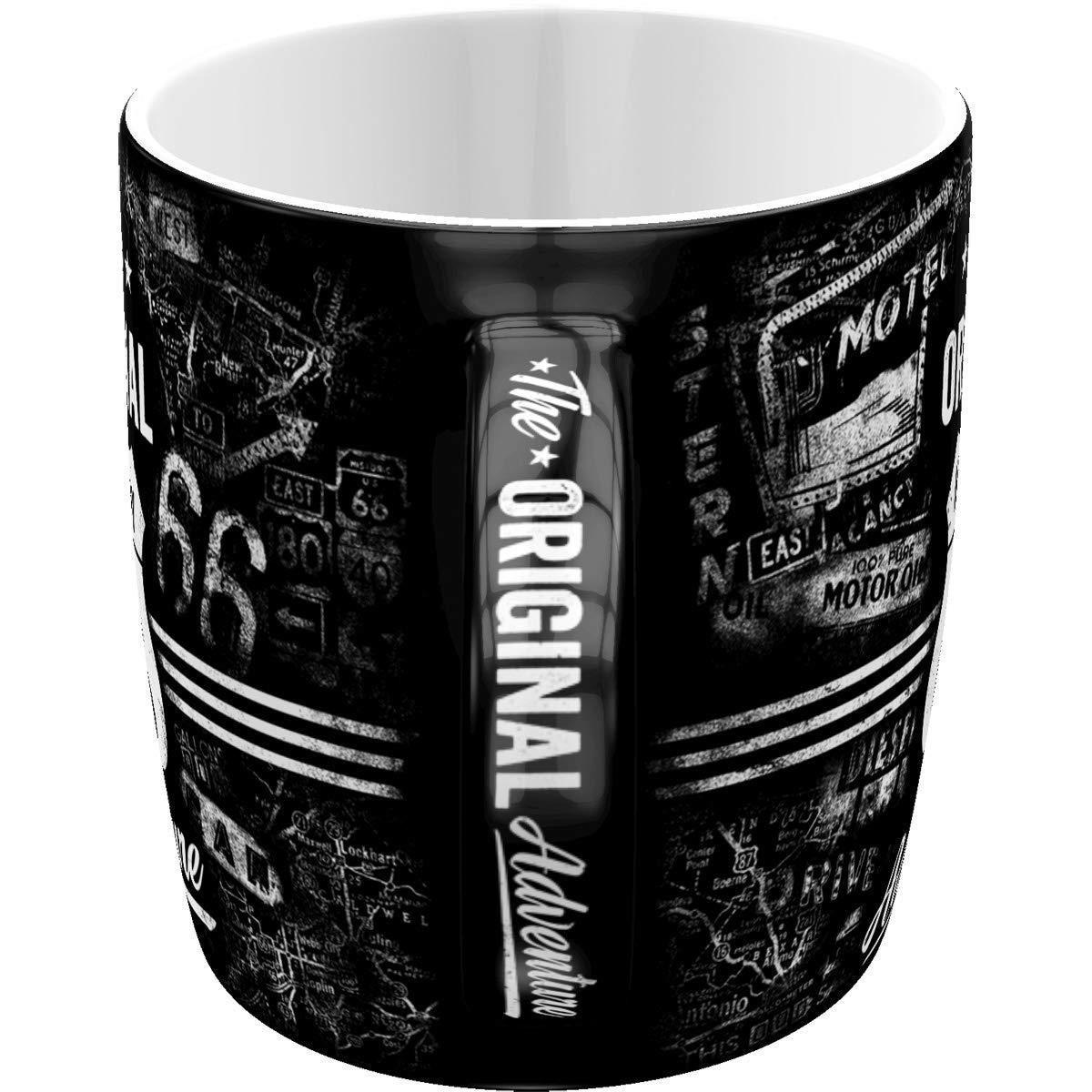KAFFEETASSE 330 ml US Highways US Highway 66 - Multicolor, Keramik (0.33L) - Nostalgic-Art