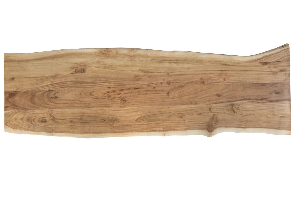 SITZBANK NOAH - Beige/Schwarz, Holz/Metall (160/47/42cm) - SAM
