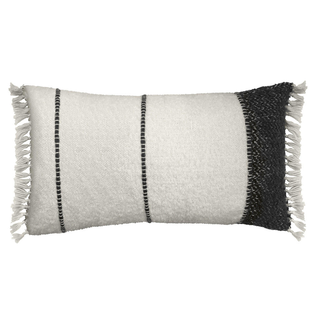 DEKOKISSEN Berber Weiß 35x60 - Weiß, Textil (60/35/12cm) - Malagoon