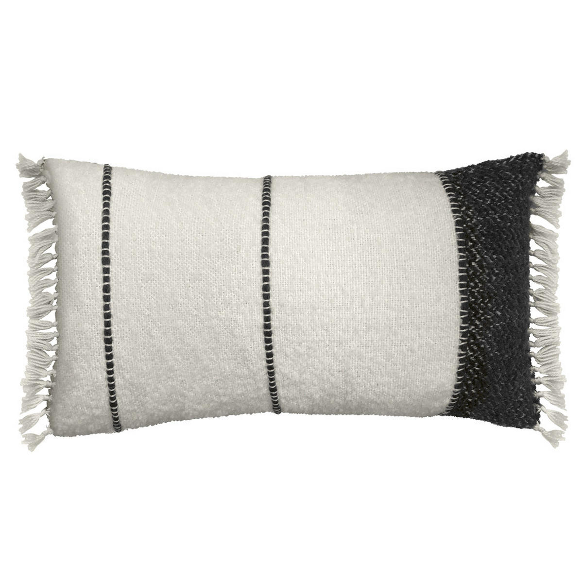 DEKOKISSEN Berber Weiß 35x60 - Weiß, Textil (60/35/12cm) - Malagoon