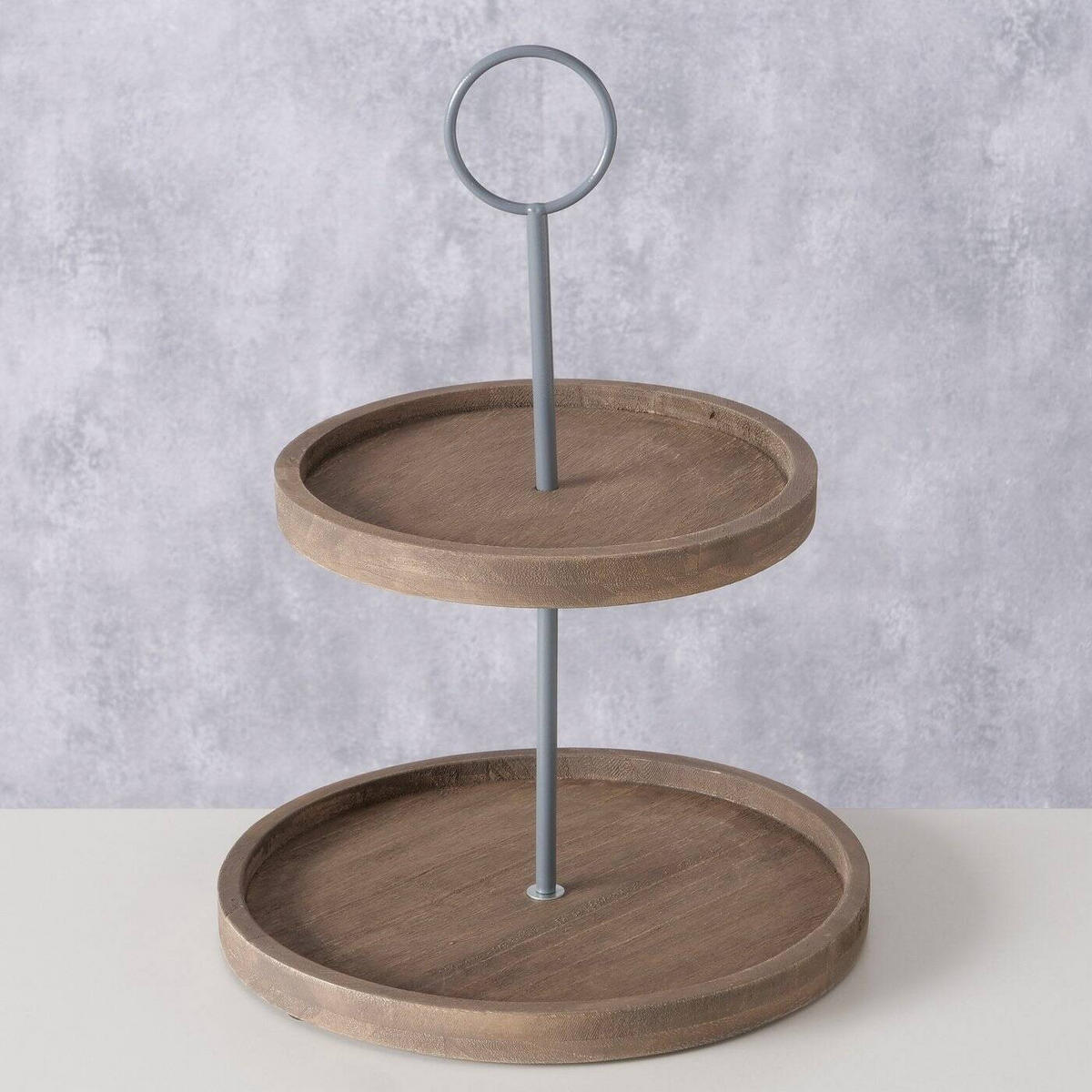 DEKORATIVE ETAGERE Samina 35 cm - Braun, Holz (25/35cm) - Boltze Home