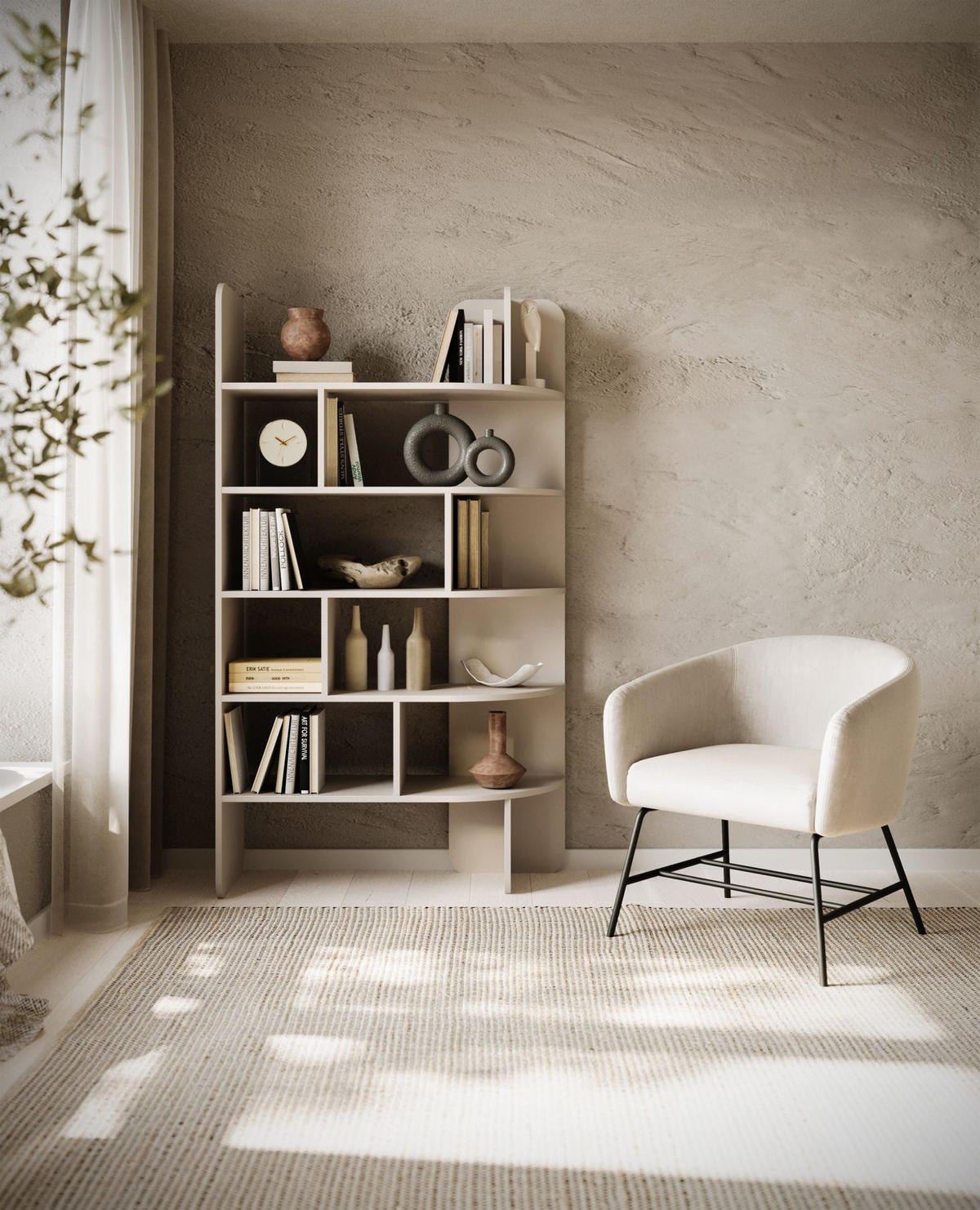 STANDREGAL Contle Beige 102 x 180 cm - Beige, Holzwerkstoff (101.6/180/36cm) - Selsey