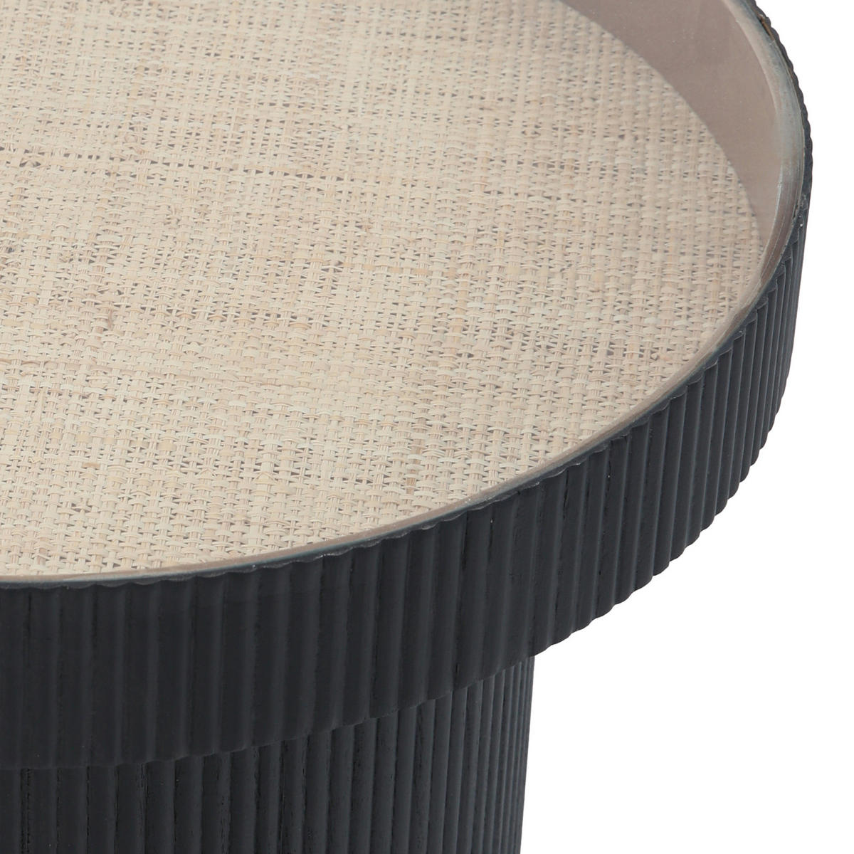 BEISTELLTISCH Miguel mit Glas - Multicolor, Holz (59/59/45cm) - SVITA