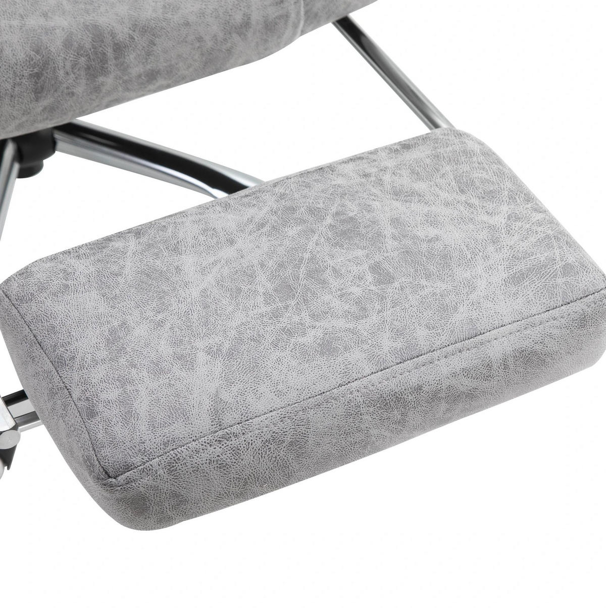 DREHSTUHL 62/113-120/67 cm Grau aus Schaumstoff mit Massage- und Wärmefunktion - Grau, Kunststoff (67/113/62cm) - OKMYHOME