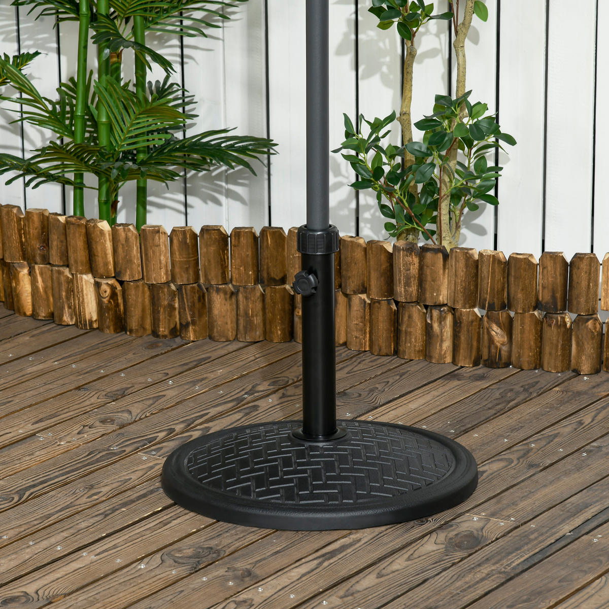 SCHIRMSTÄNDER Schwarz Ø 46 cm - Schwarz, Metall (46/46cm) - PANGIVO