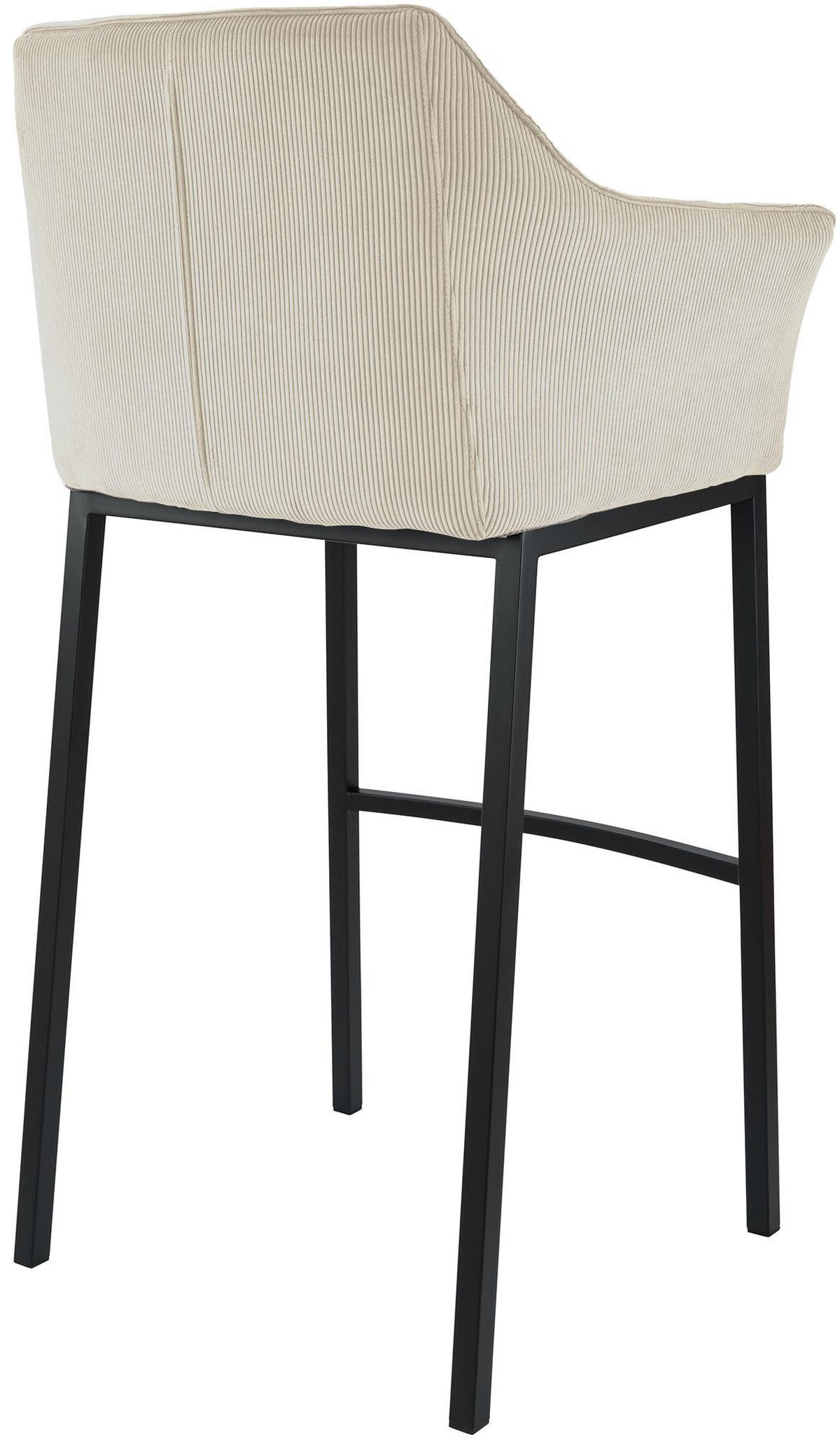 BARHOCKER Metall Creme - Creme/Schwarz, Metall (64/110/48cm) - CLP