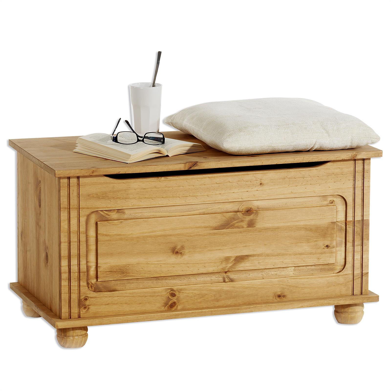 SITZTRUHE BRISTOL - Kieferfarben, Holz (85/45/43cm) - IDIMEX