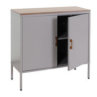 KOMMODE -2 Grau - Grau, Metall (90/90/40cm) - MCW