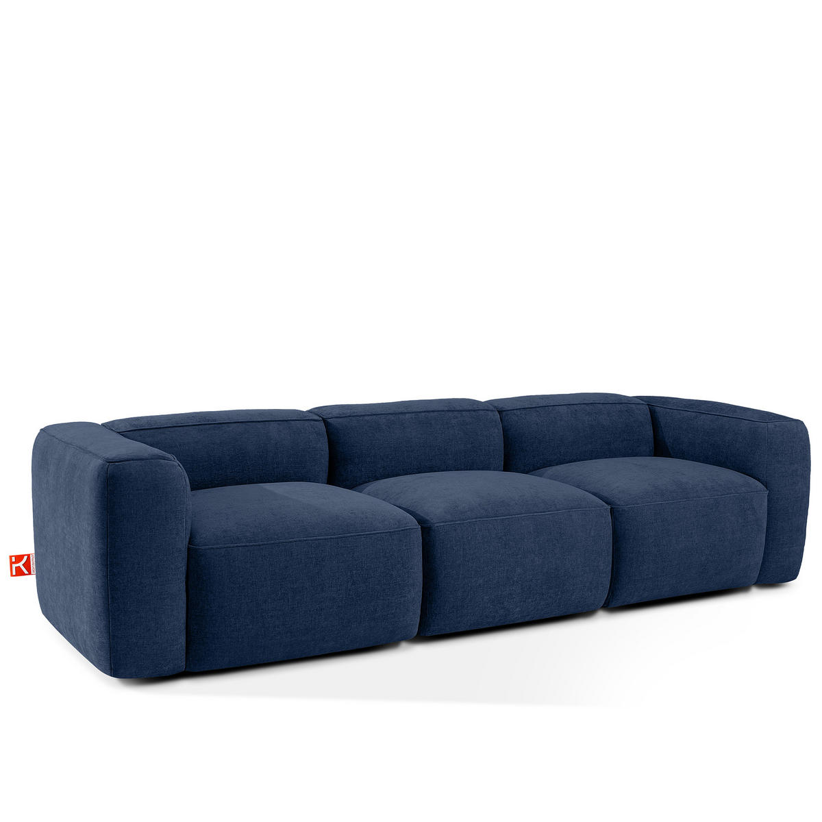 3-SITZER SOFA FUBBO, Dunkelblau - Dunkelblau, Holz/Holzwerkstoff (290/73/96cm) - KONSIMO®