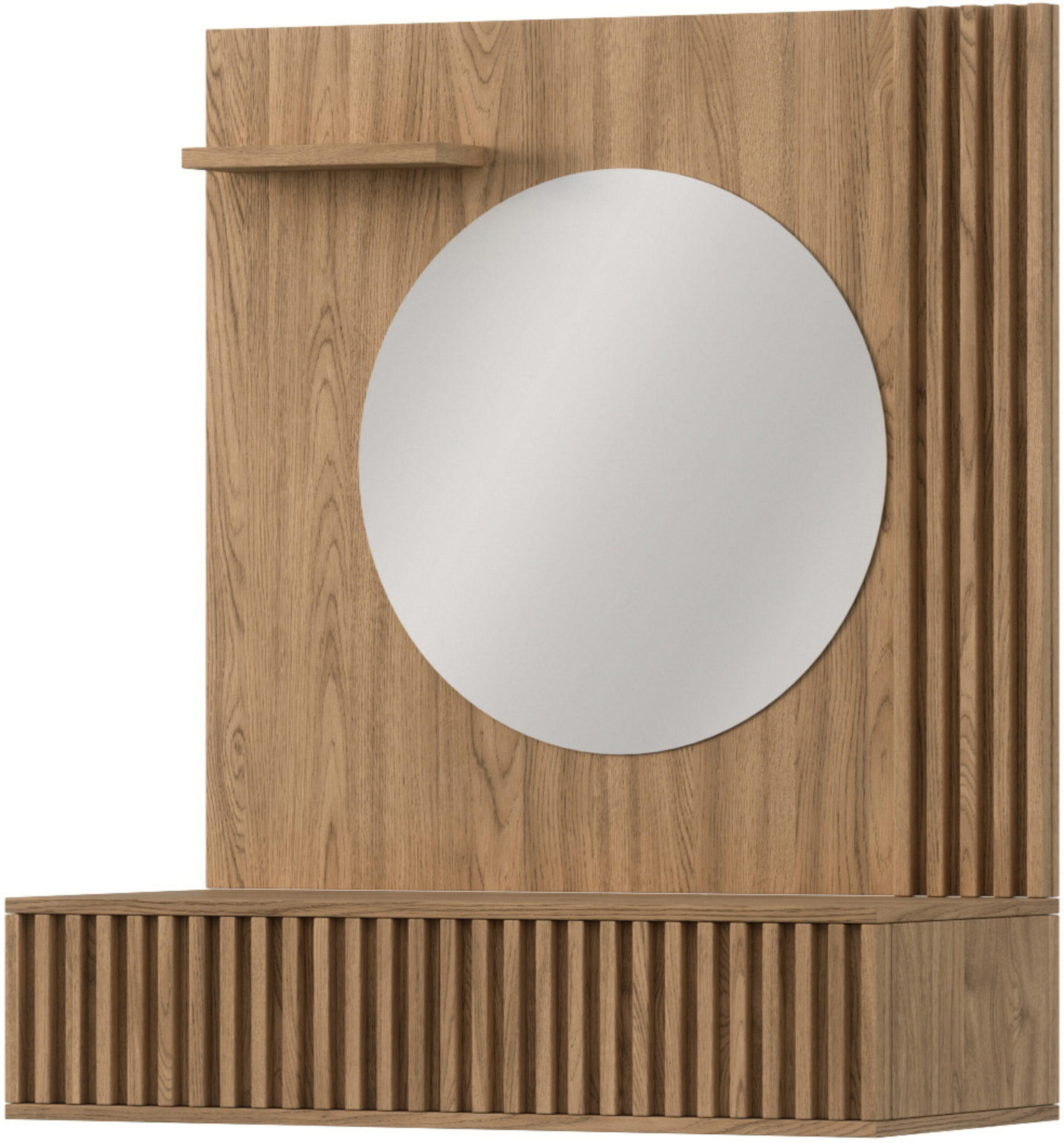 KONSOLETISCH - Konsole/ Schminktisch Entia Artisan - Eiche Artisan, Holzwerkstoff (85/100/40cm) - Möblo