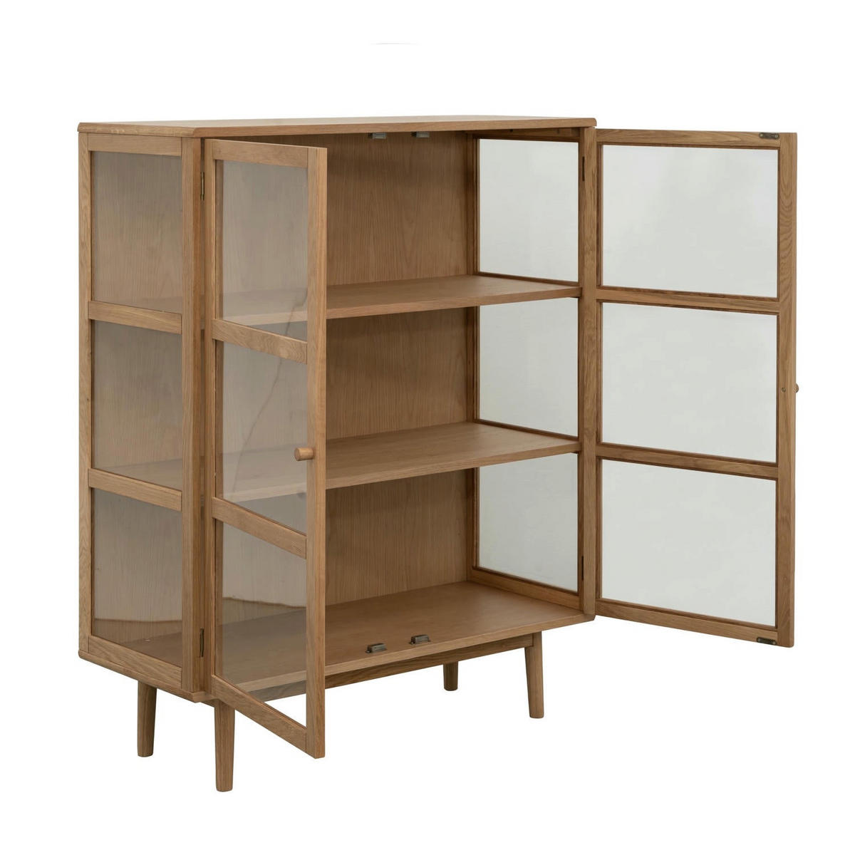 HIGHBOARD Eiche massiv - Eichefarben/Braun, Holz/Holzwerkstoff (100/125/40cm) - Furnhouse
