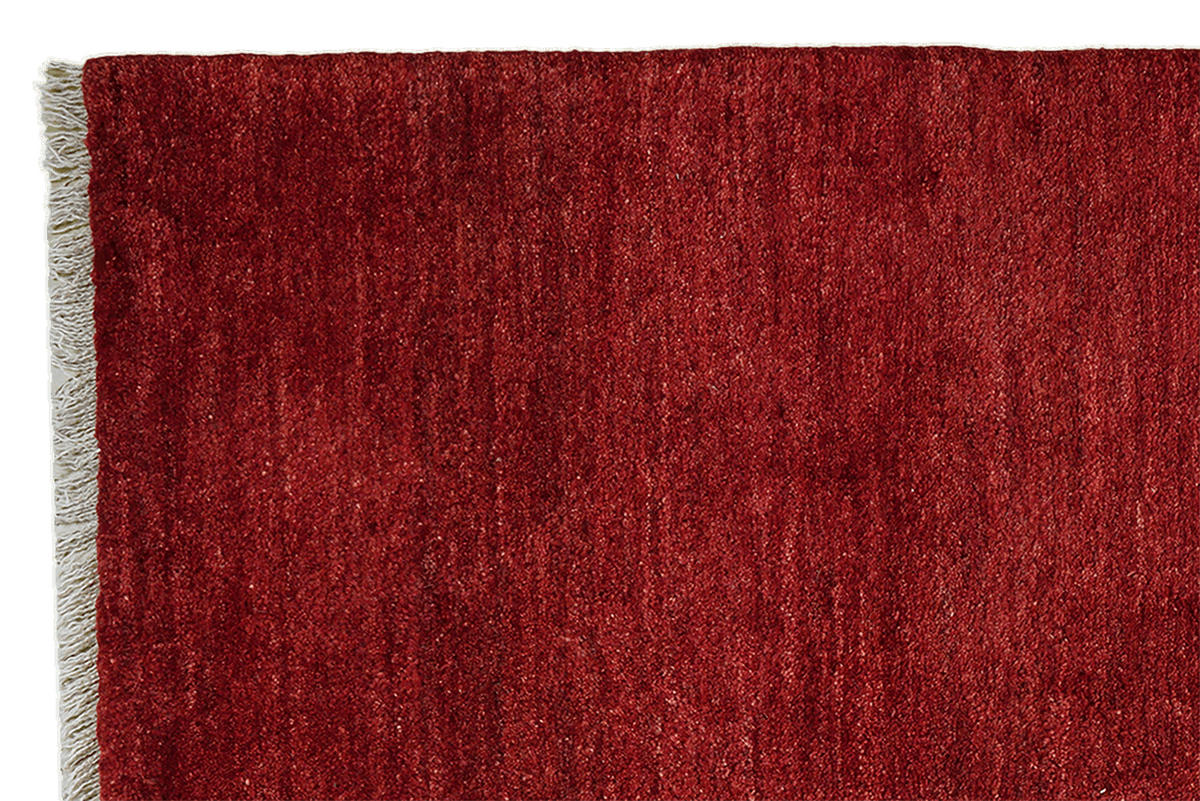 TEPPICH Gabbeh Rot 199/79 cm Schurwolle - Rot, Textil (79/199cm) - Looma