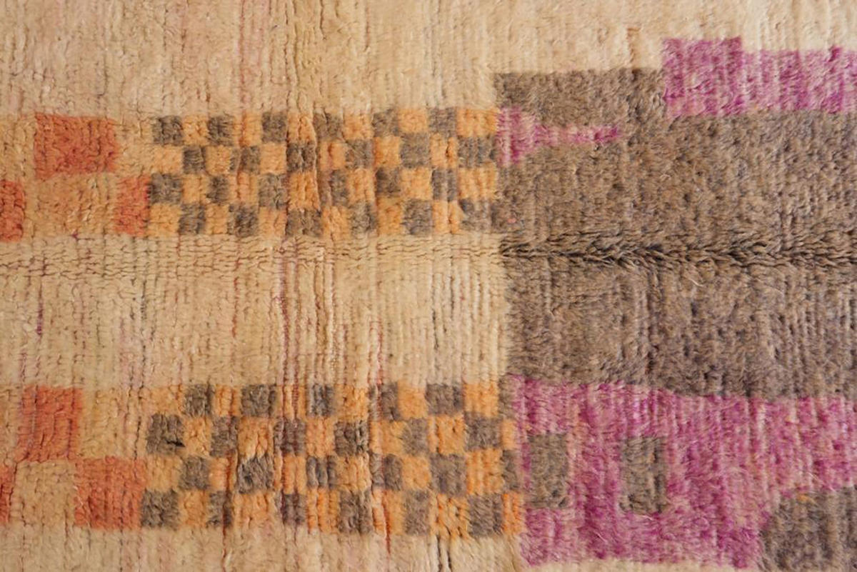 BERBERTEPPICH aus reiner Wolle 147x 223 cm - Beige, Naturmaterialien (147/223cm) - AFK Living