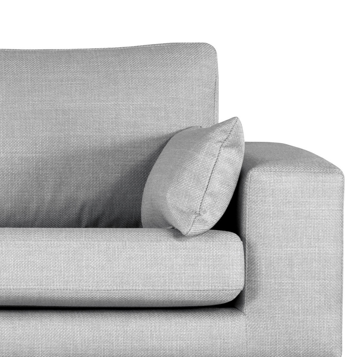 3-SITZER SOFA - Buchefarben/Hellblau, Buchenholz/Textil (237/81/88cm) - home24