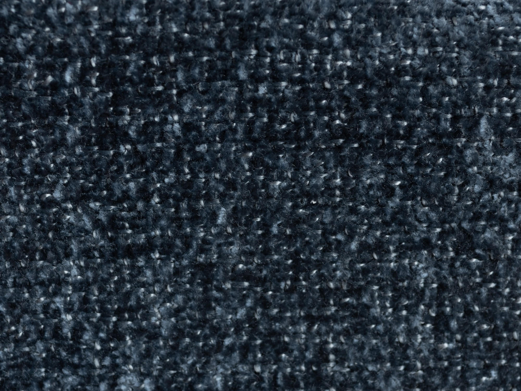 POUF Chenille Stoff Blau - Blau/Schwarz, Holzwerkstoff/Kunststoff (94/40/89cm) - Makamii