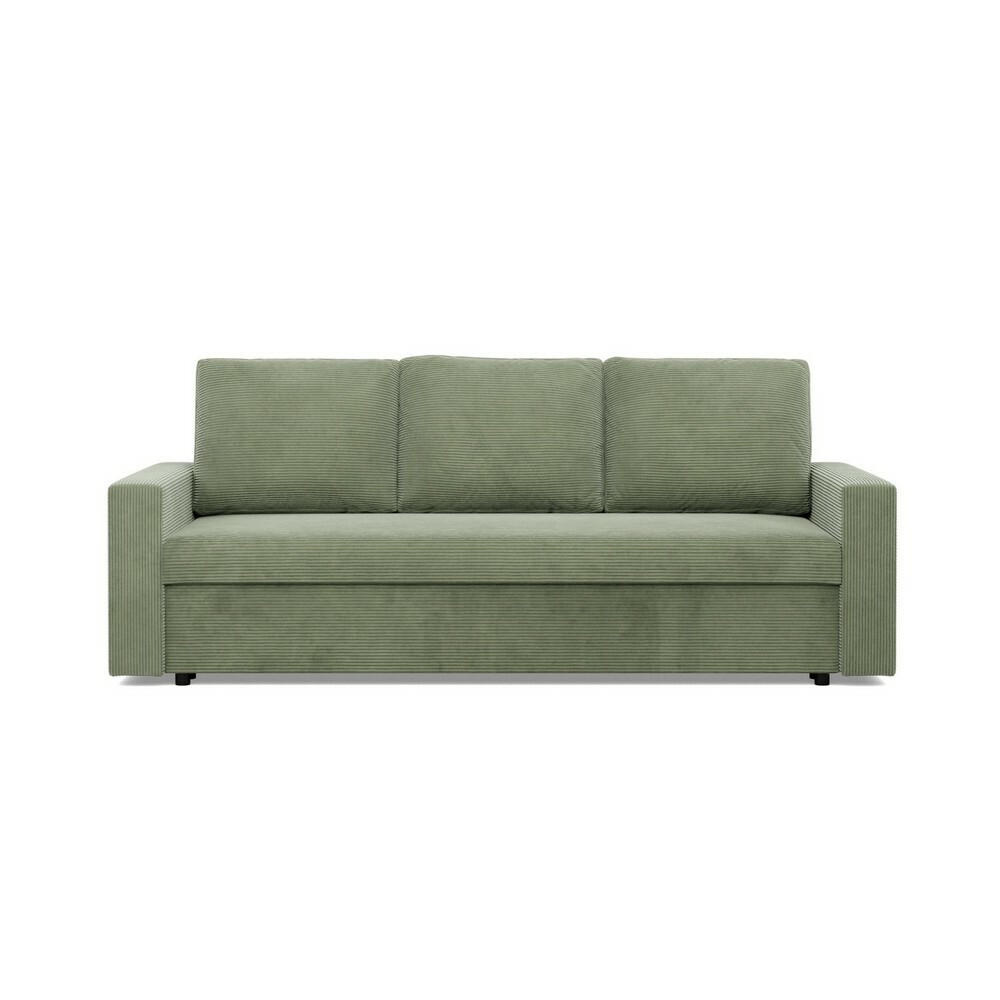 SOFA Neo mit gerader Armlehnen olivgrün - Olivgrün, Textil (220/92/92cm) - SIMKAM Furniture