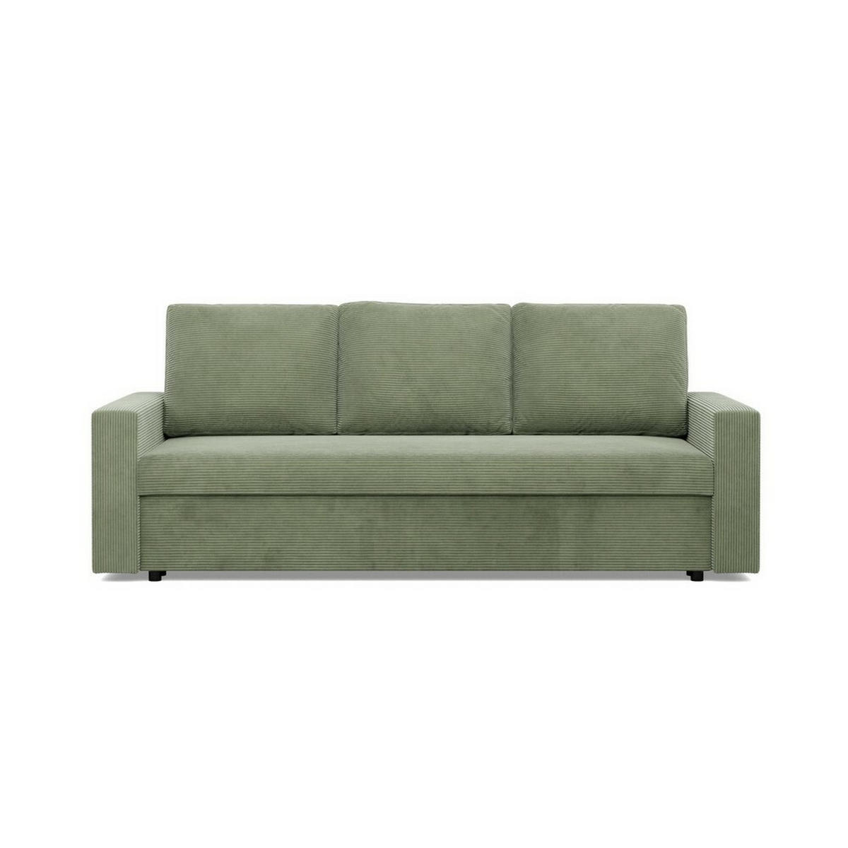SOFA Neo mit gerader Armlehnen olivgrün - Olivgrün, Textil (220/92/92cm) - SIMKAM Furniture