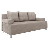 SCHLAFSOFA Dover Cord - Chromfarben/Sahara, Holz/Kunststoff (192/86/80cm) - MIRJAN24
