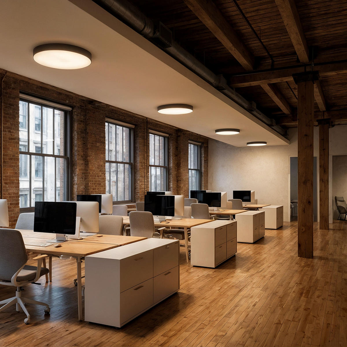 DECKENLEUCHTE LARISA R 60 DIMM Schwarz 100 W - Schwarz, Metall (60/60/7cm) - Rendl