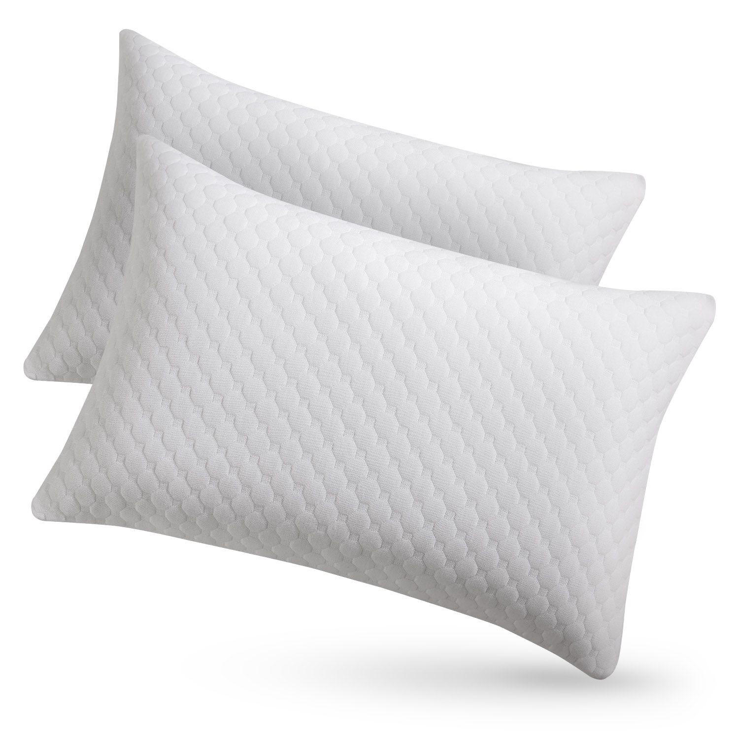 KOPFKISSEN 60x40 cm (2er-Set) - Weiß, Textil (40/60cm) - Juskys
