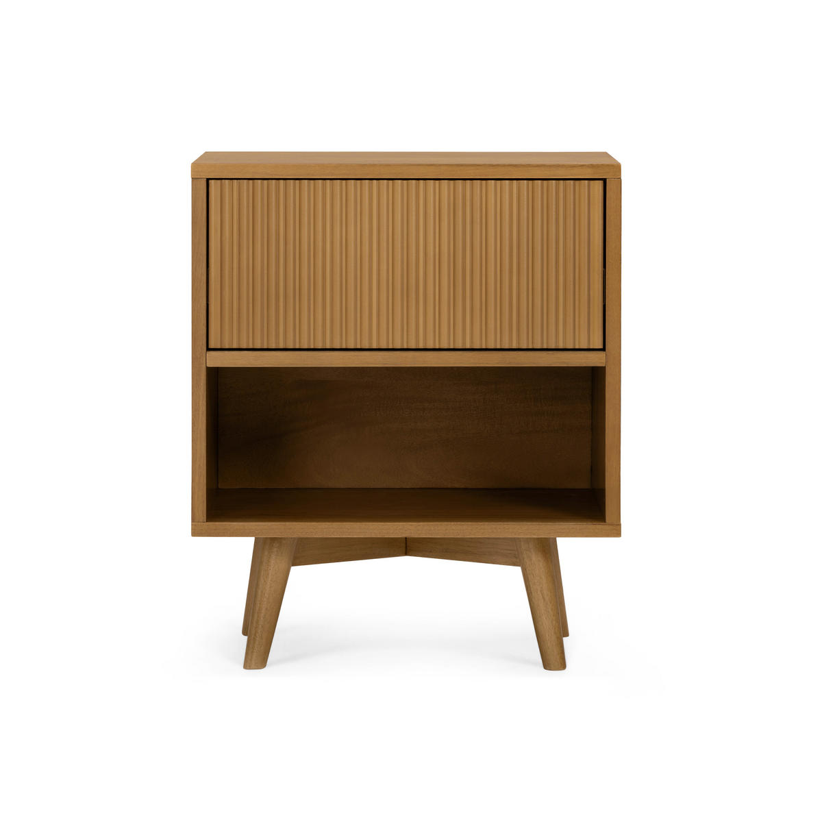 NACHTTISCH, Push-Open Schublade, 51cm, Braun - Braun, Holz (51/61/41cm) - Teamson Home