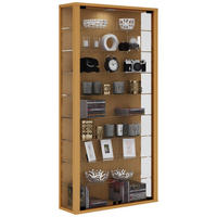 VITRINENSCHRANK Braun - Braun, Holzwerkstoff (59/113/18cm) - ebuy24