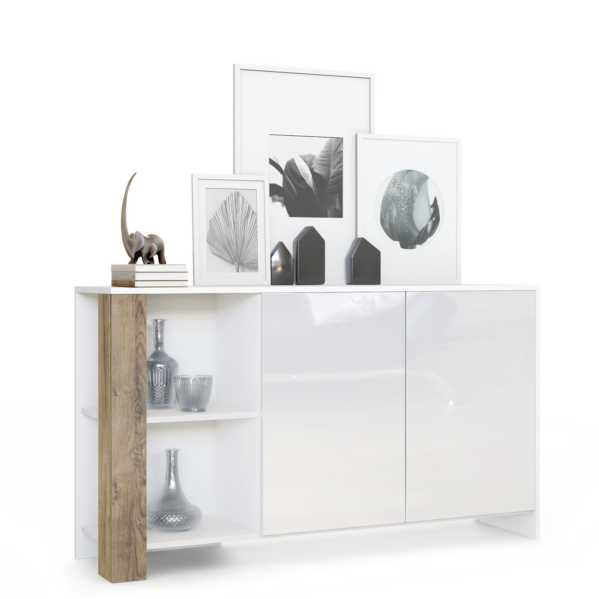 Vladon Sideboard Alteiche 143x81x36 cm